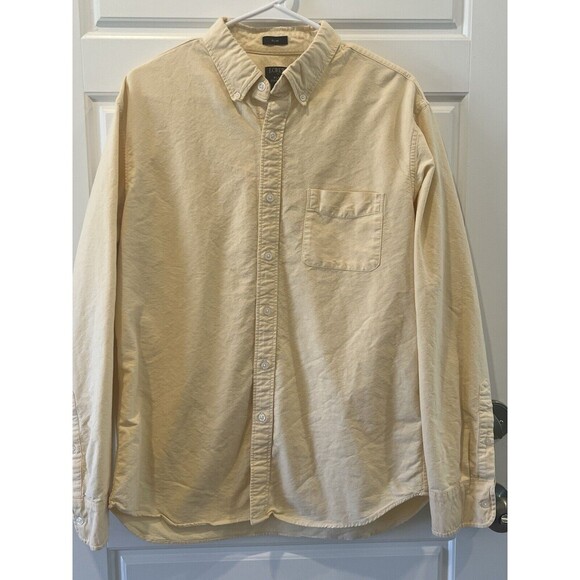 J. Crew Flex Oxford Shirt Men's LARGE SLIM FIT Casual Work Button Down Collar - Picture 1 of 7